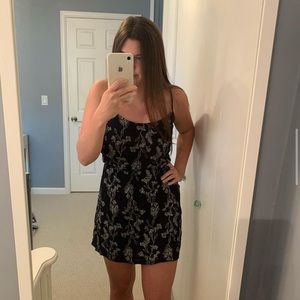 black floral dress